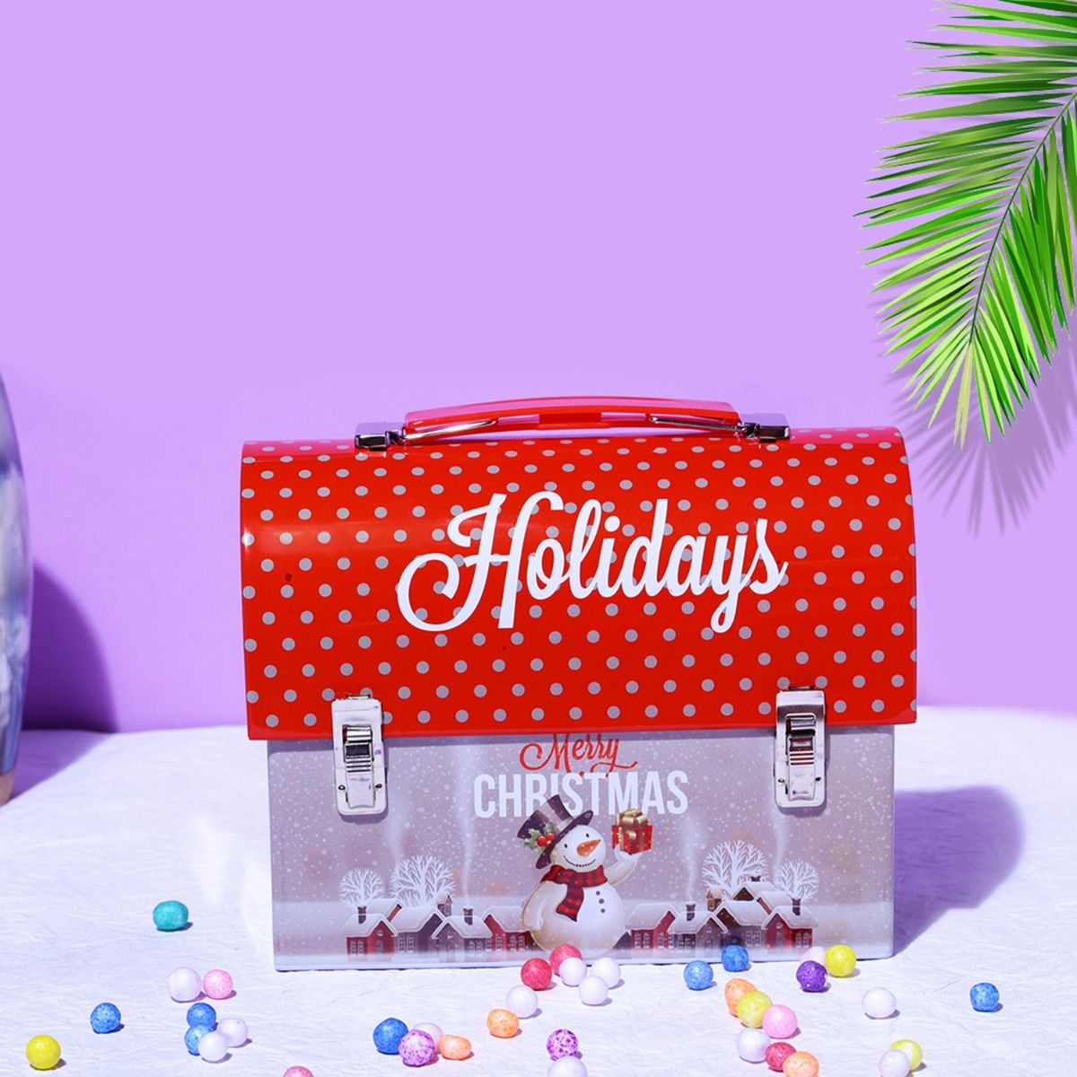 A Vintage Affair-Holidays Trunk Box/Piggy Bank 