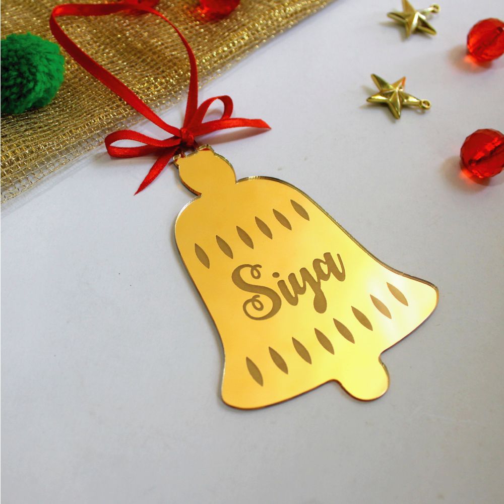 Purple Prints-Bell Ornament