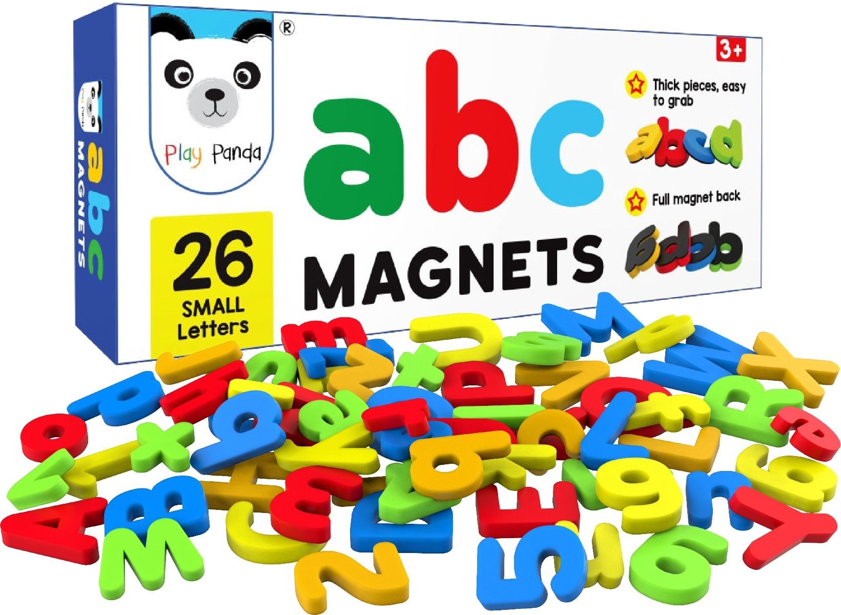 Play Panda ABC Magnets Small Letters - 26 Magnetic Letters