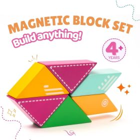 Cots and Cuddles 6pc Plane Design Magnetic Blocks Toy for Kids