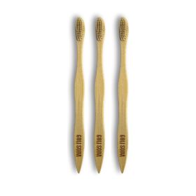 Goli Soda Natural Bamboo Toothbrush With Soft Plant Based Bristles (Pack Of 3)