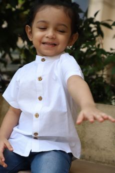 Myra Miracles-Shirt - Muslin White