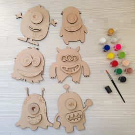 KIDDO KORNER | DIY Fridge Magnets Kit | Monster Color Art Kit