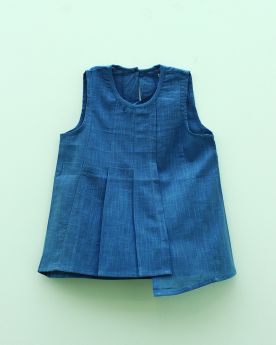 Earthytweens-Berry Blue Asymmetrical Top-1-2 Years