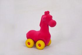 Rubbabu-Giraffe - Pink (0 to 10 years) 