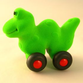 Rubbabu-Soft Aniwheel Dinosaur Large - Green (0 to 10 years) 