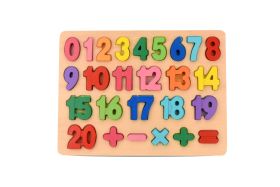 LazyToddler Educational Wooden Number Board for Kids (1-20)