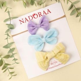 Kicks & Crawl-Nadoraa- Pastel Pop Clip and Headband Set- 3 Pack 
