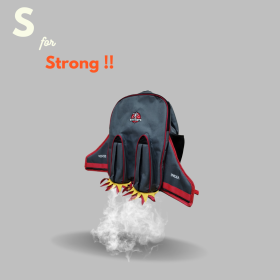 Elemeno Kids-ISRO Rocket Bag – Space Themed Bag - Grey