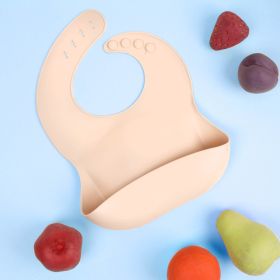 Kicks & Crawl- Cream Silicone Bib