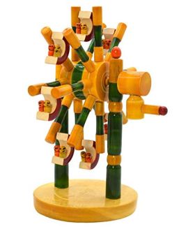 GIFT EQUALS LOVE LLP-Wooden Ferris Wheel Giant Wheel Fun Toy for Kids Vegetable Colored Rotating Toy