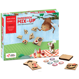 Chalk and Chuckles Sandwich Mix Up- Speedy Tactile Shape Recognition Game