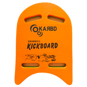 KARBD 4 Cut Swimming Kickboard Floating Board for Swimming Training Aid Exercise Equipment Pool Swim Safe Trainer Lessons Kickboards for Adults Children with 4 Holes Dual Color Green Orange