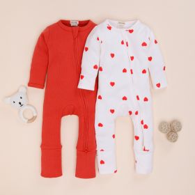 Cot and Candy-Solids + Printed ZIPSUITS (PACK OF 2)