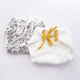 Yellow Doodle-Doodle Dry Nappies - Set Of 2