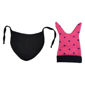 Love Baby-Polka dots 2 pc Cap with Scarf Combo Material Cotton By Love Baby - 526 M Combo P2