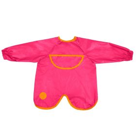 b.box Smock bib- Strawberry Shake Pink Orange