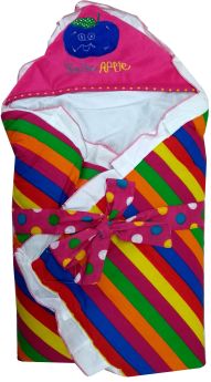Love Baby-Pure Cotton Dry Robe for New Born Baby - 574 Pink