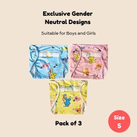 Hooper-Set of 3 Imported Plastic Baby Diaper - 635 S Combo P2