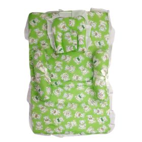 Love Baby 4pc Bedding set for new born baby with Apple and Rabbit Print by Love Baby  - 647 Green P7