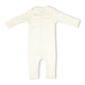ItsyBoo-FULL SLEEVE ROMPER CHALK WHITE-New Born