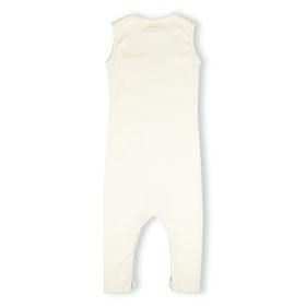 ItsyBoo- SLEEVELESS ROMPERCHALK WHITE-New Born