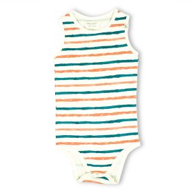 ItsyBoo-SLEEVELESS ONESIE STRIPE HYPE
