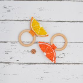 Love Crochet Art-Set of 2 Fruits Rattle