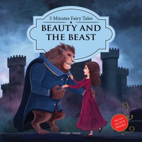 Wonderhouse-5 Minutes Fairy tales Beauty and the Beast : Abridged Fairy Tales For Children (Padded Board Books)