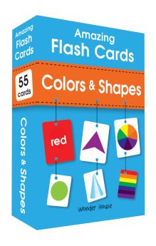 Wonderhouse-Amazing Flash Cards Colors & Shapes: Early Development OF Preschool Toddler (55 Cards)  