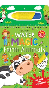 Dreamland Publications-Water Magic Farm Animals- With Water Pen - Use over and over again