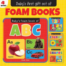 Wonderhouse-Gift Set of Foam Books: Foam Books For Babies (ABC Alphabet, 123 Numbers, Colors, Shapes)