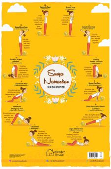 Wonderhouse-Surya Namaskar - My First Early Learning Wall Chart (19 Inches X 29 Inches)  