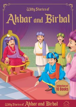 Wonderhouse-Witty Stories of Akbar and Birbal - Collection Of 10 Books: Illustrated Humorous Stories For Kids