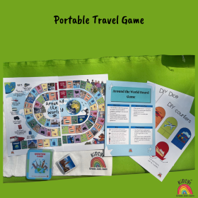 KiDIYs-Around the World Adventure: Portable Travel Game for Kids