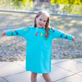 Anaario-Kaleidoscope Krush-Cappadocia Dress-2022-5-6 Years-Aqua Blue