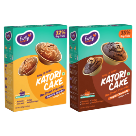 Early Food-Pack of 2- Ragi Choco & Jowar Sesame Katori Cake Mix