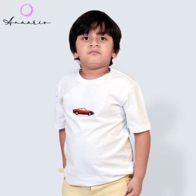 Anaario-The Mark Speedster Tee-One car-5-6 Years-White