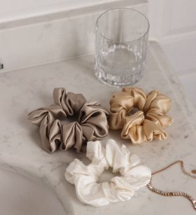 A Tiny Moppet-Satin Scrunchies Combo | Count 3 - ATM-0106