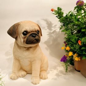 A Vintage Affair-Cute Sitting Pug Figurine