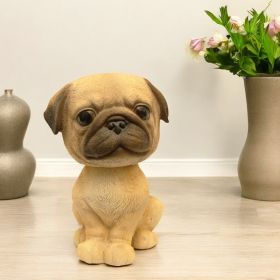 A Vintage Affair-Bobble Head Pug Figurine 
