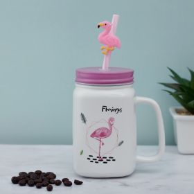 A Vintage Affair-Muddy Flamingo Ceramic Mason Jar