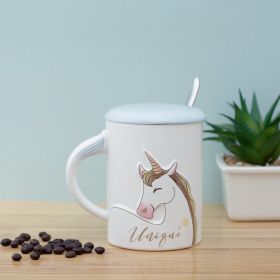 A Vintage Affair-Unique Unicorn Mug with Lid & Spoon 