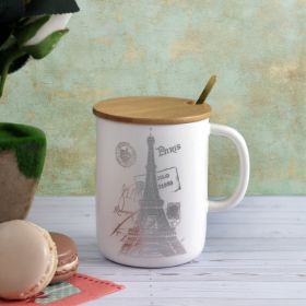 A Vintage Affair-I Love Paris Mug - Eiffel Silver