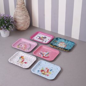 A Vintage Affair-Cute Unicorn Mini Serving Trays (Set of 6)