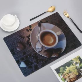 A Vintage Affair-Black Hearts Coffee Tablemats (Set of 6) 