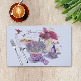 A Vintage Affair-Lavender Basket Tablemats (Set of 6) 