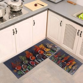 A Vintage Affair-Pepper & Chillies Kitchen Floor Mats (Set of 2)