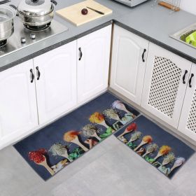 A Vintage Affair-Spices & Garnish Kitchen Floor Mats (Set of 2)