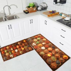 A Vintage Affair-Flavours of India Kitchen Floor Mats (Set of 2)